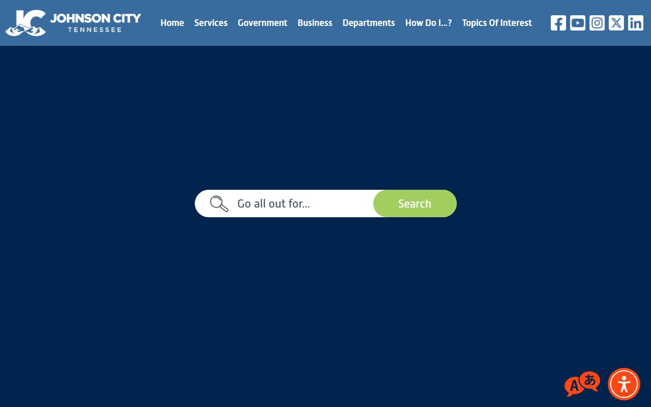 Johnson City government website for public records and busted mugshots