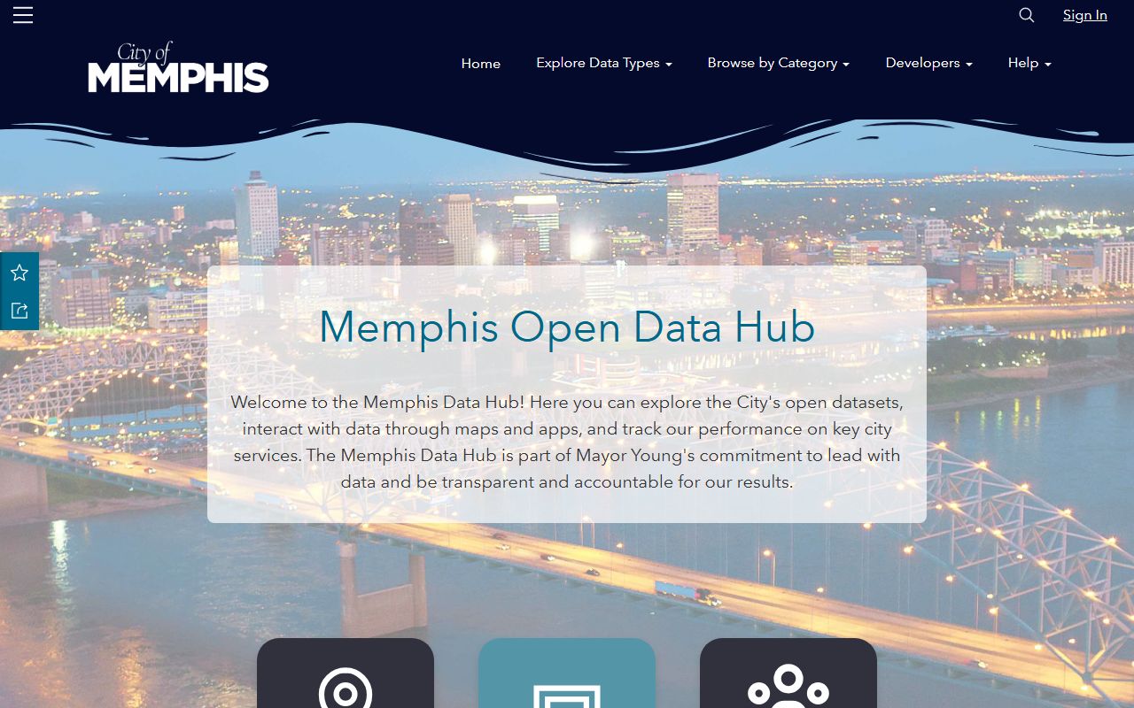 Memphis open data portal for arrest records and busted mugshots data