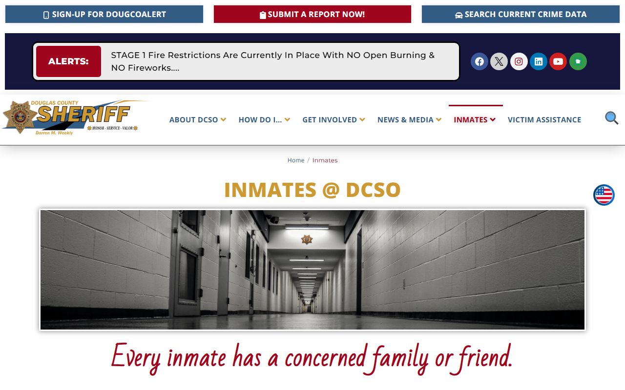 Davidson County inmate search portal for booking records and mugshots