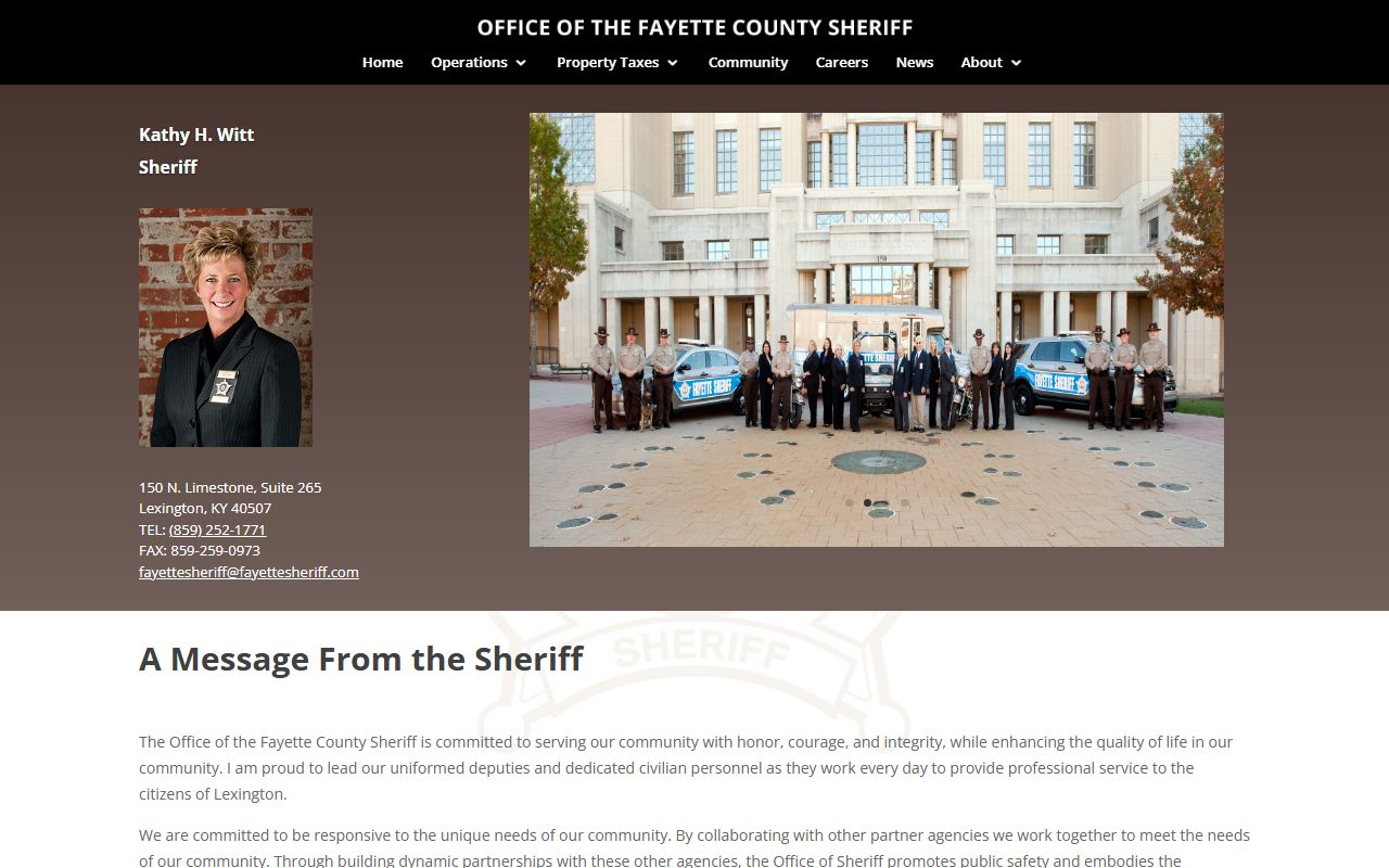 Fayette County busted mugshots Sheriff's Office website