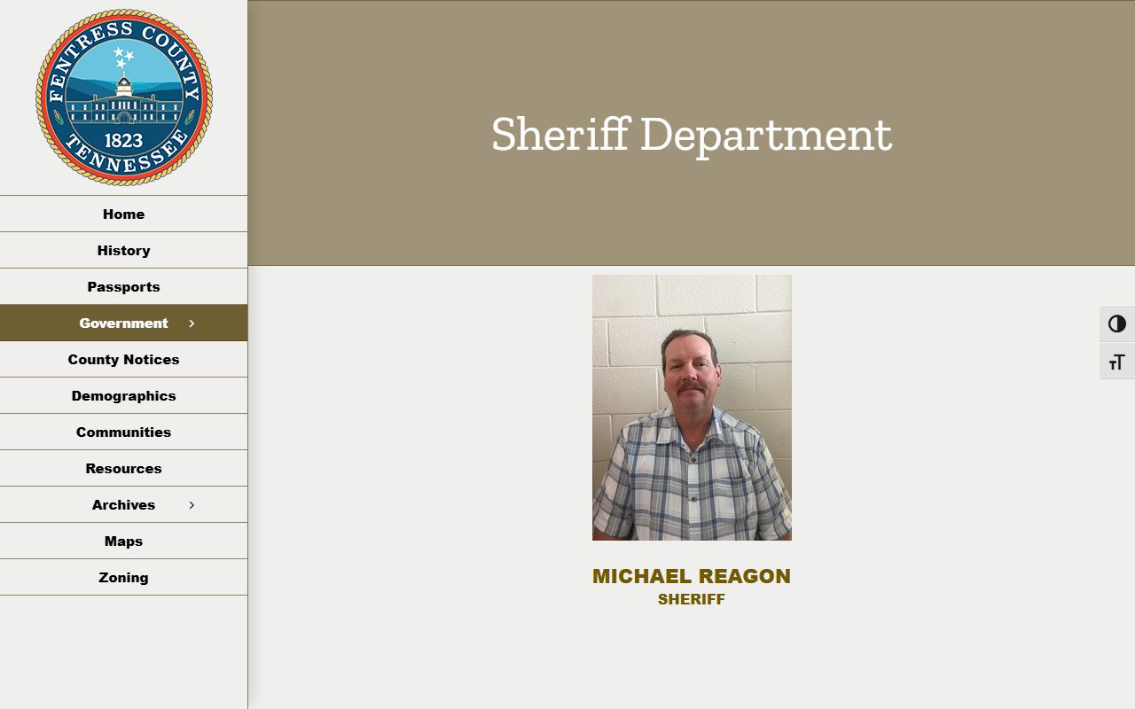 Fentress County Sheriff's Office website