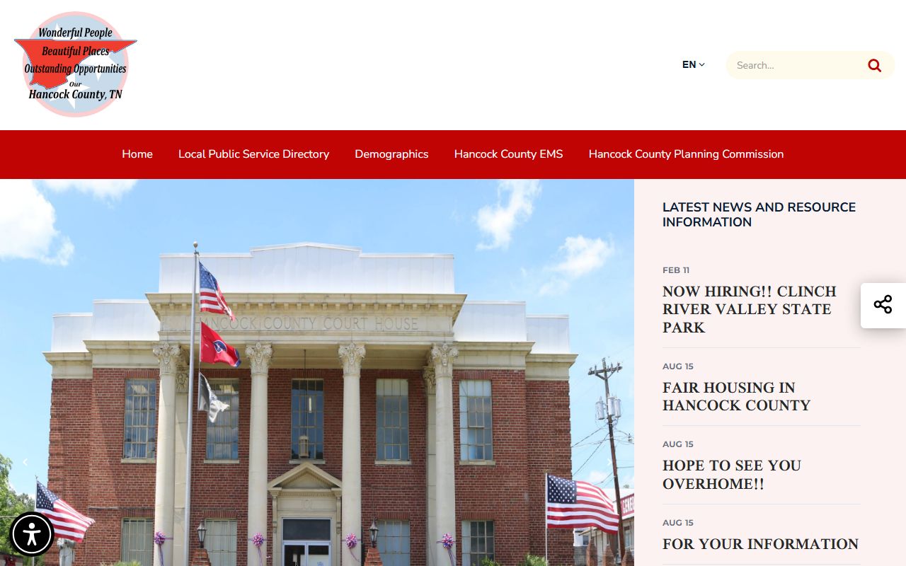 Hancock County government website