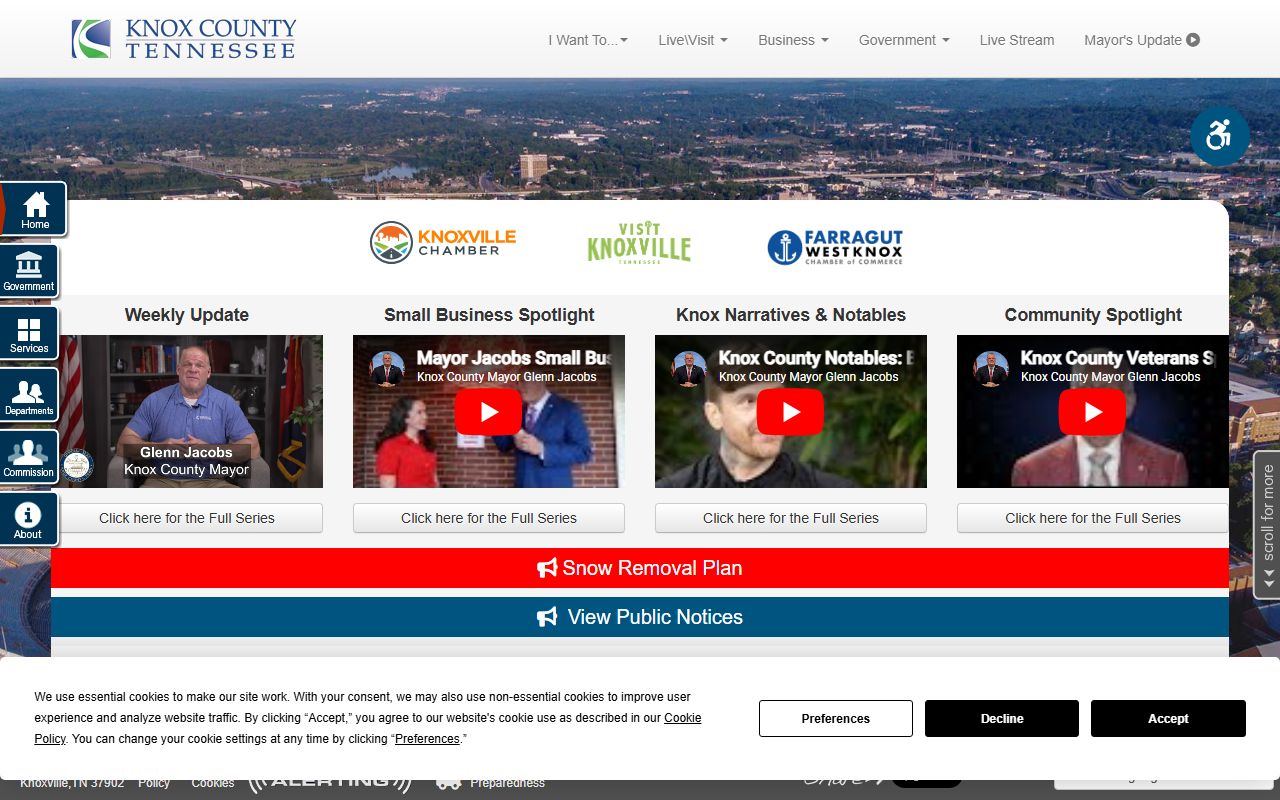 Knox County government website for busted mugshots records