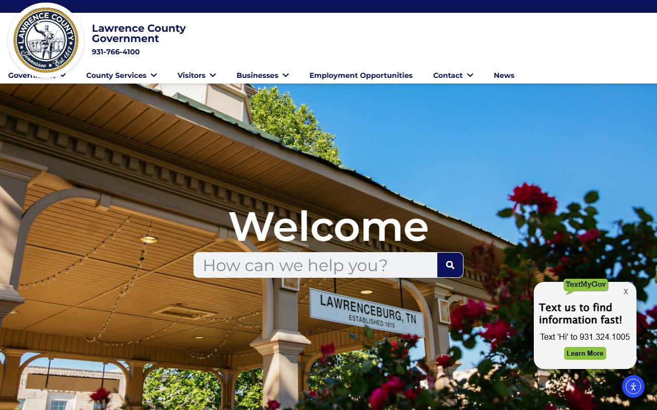 Lawrence County government website