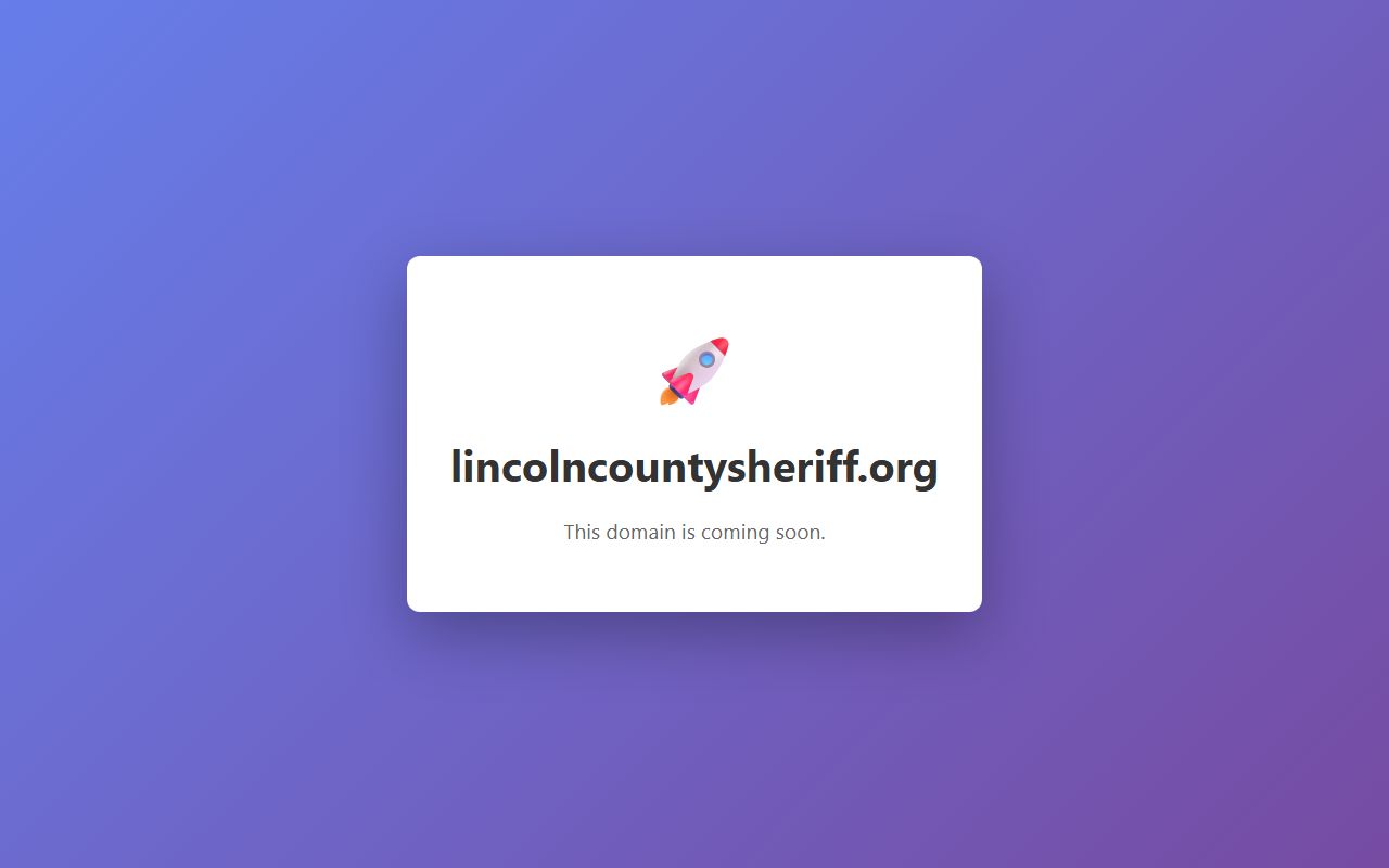 Lincoln County government website for busted mugshots resources