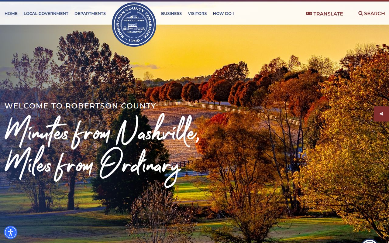 Robertson County busted mugshots government website