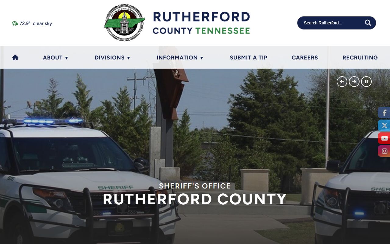 Rutherford County busted mugshots Sheriff's Office website